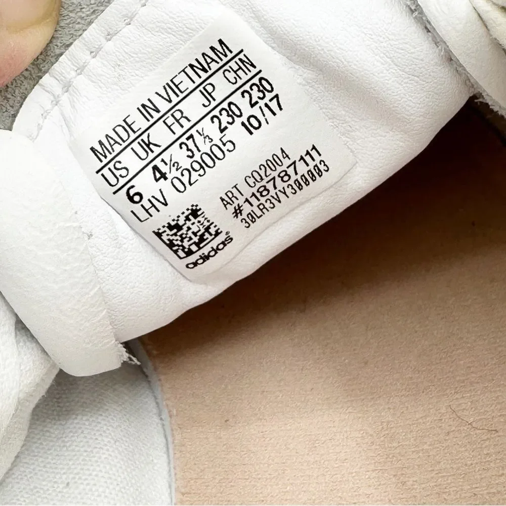 Adidas Women's Everyn White‎ Leather Perforated Platform Sneakers White 6M